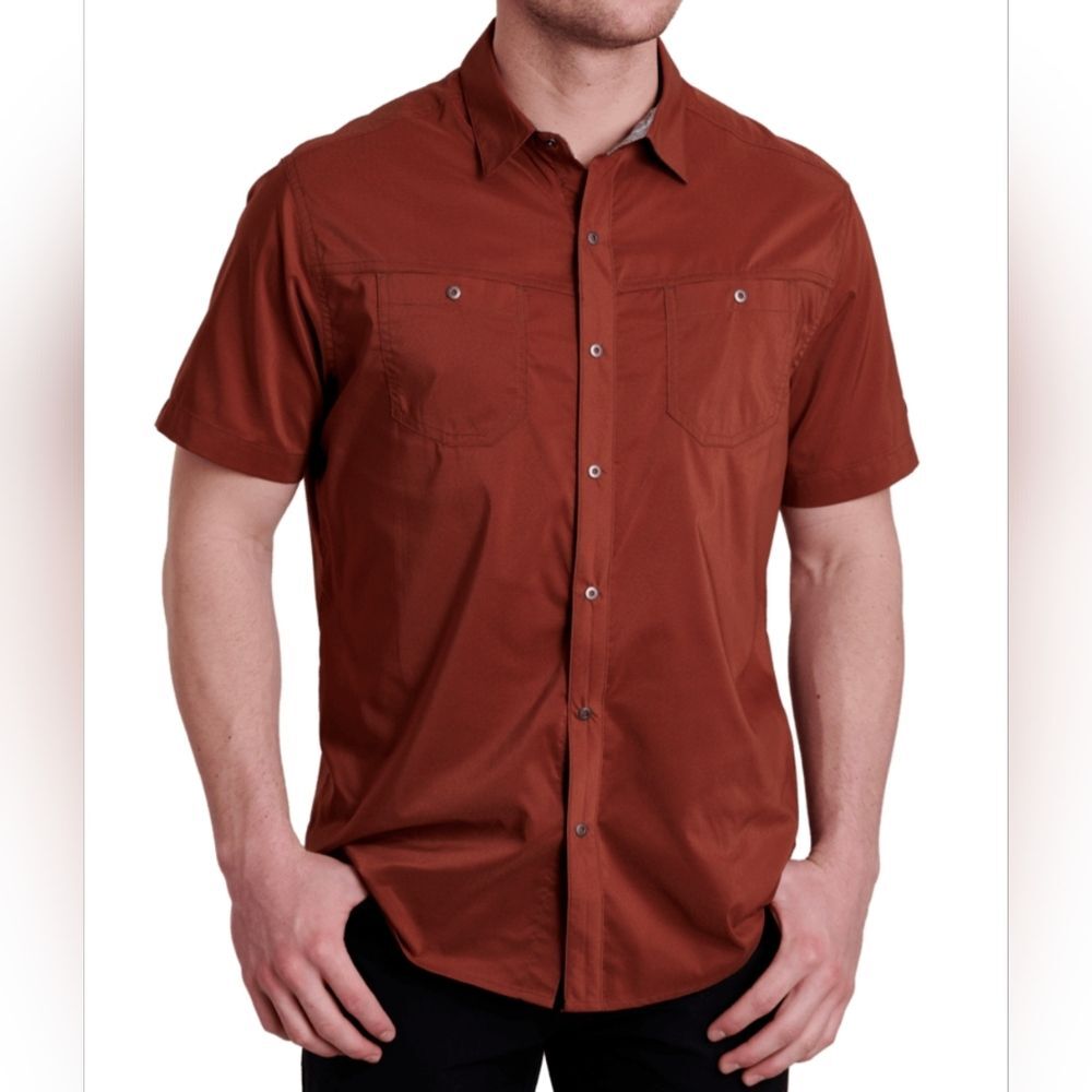 Kuhl Stealth Button Down Shirt In Red Size XXL